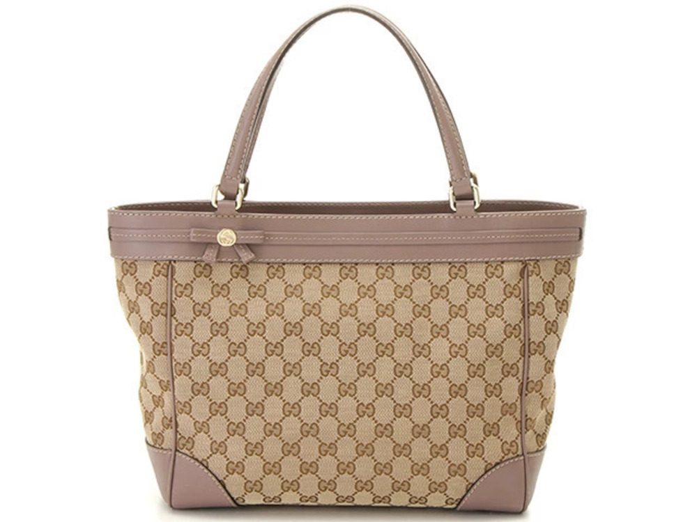 Gucci Mayfair GG Tote Bag Canvas Calfskin SS
